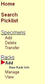 Navigation Menu Racks &gt; Add