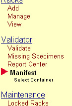 Navigation Menu Validator &gt; Manifest