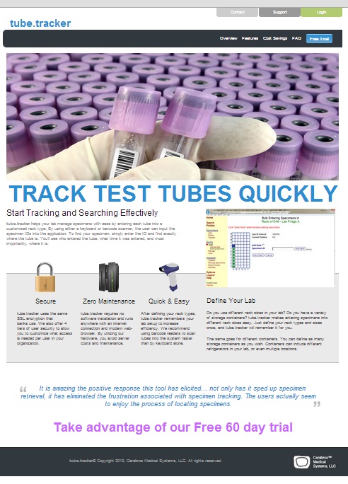 Tubetracker homepage